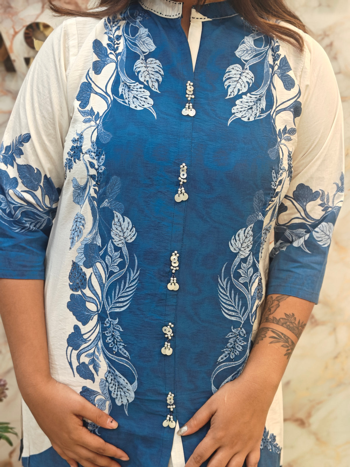 Elegant Bamboo Silk Co-ord Set