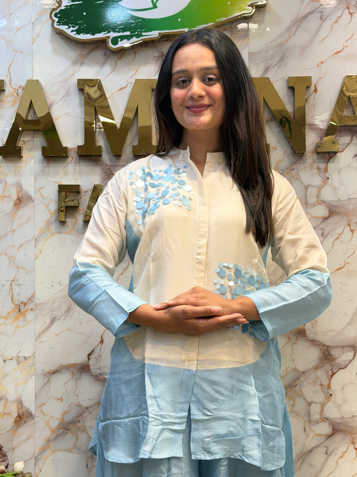Fancy Shirt with Plazo Co-ord Set