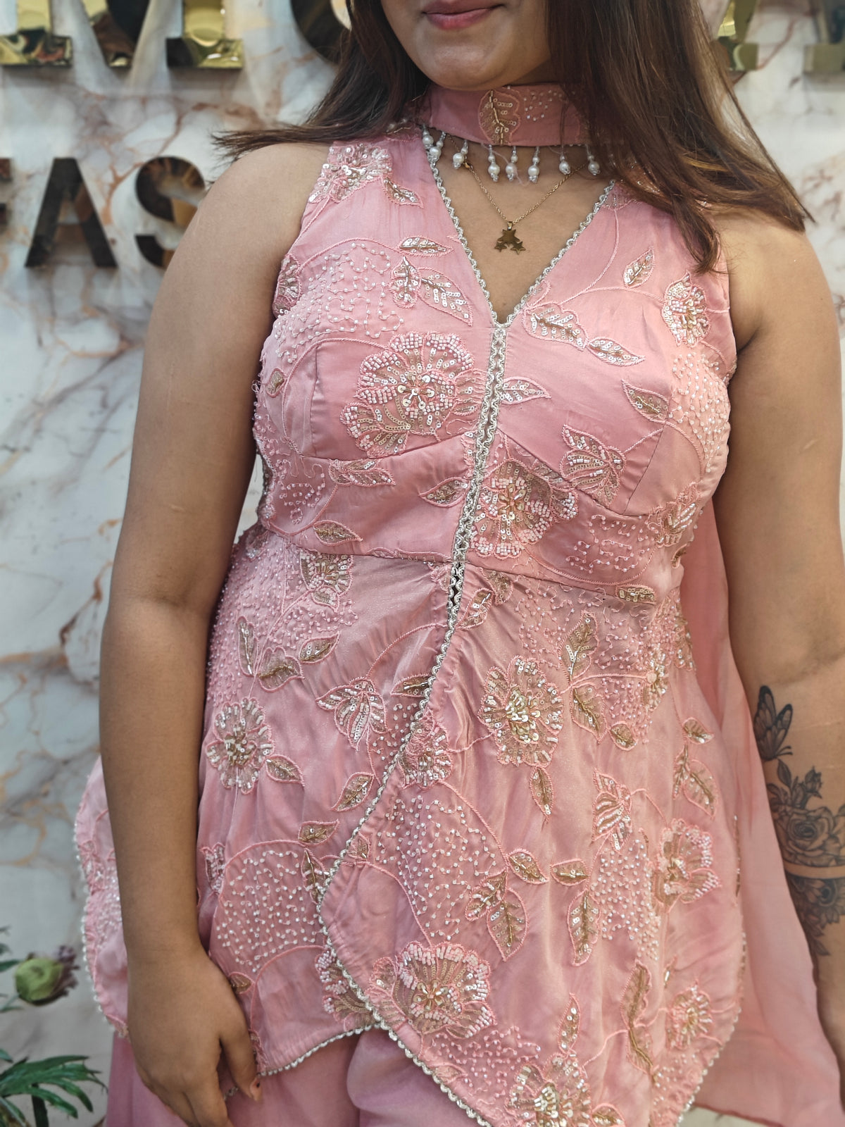 ✨PURE SILK INDO-WESTERN OUTFIT. ✨