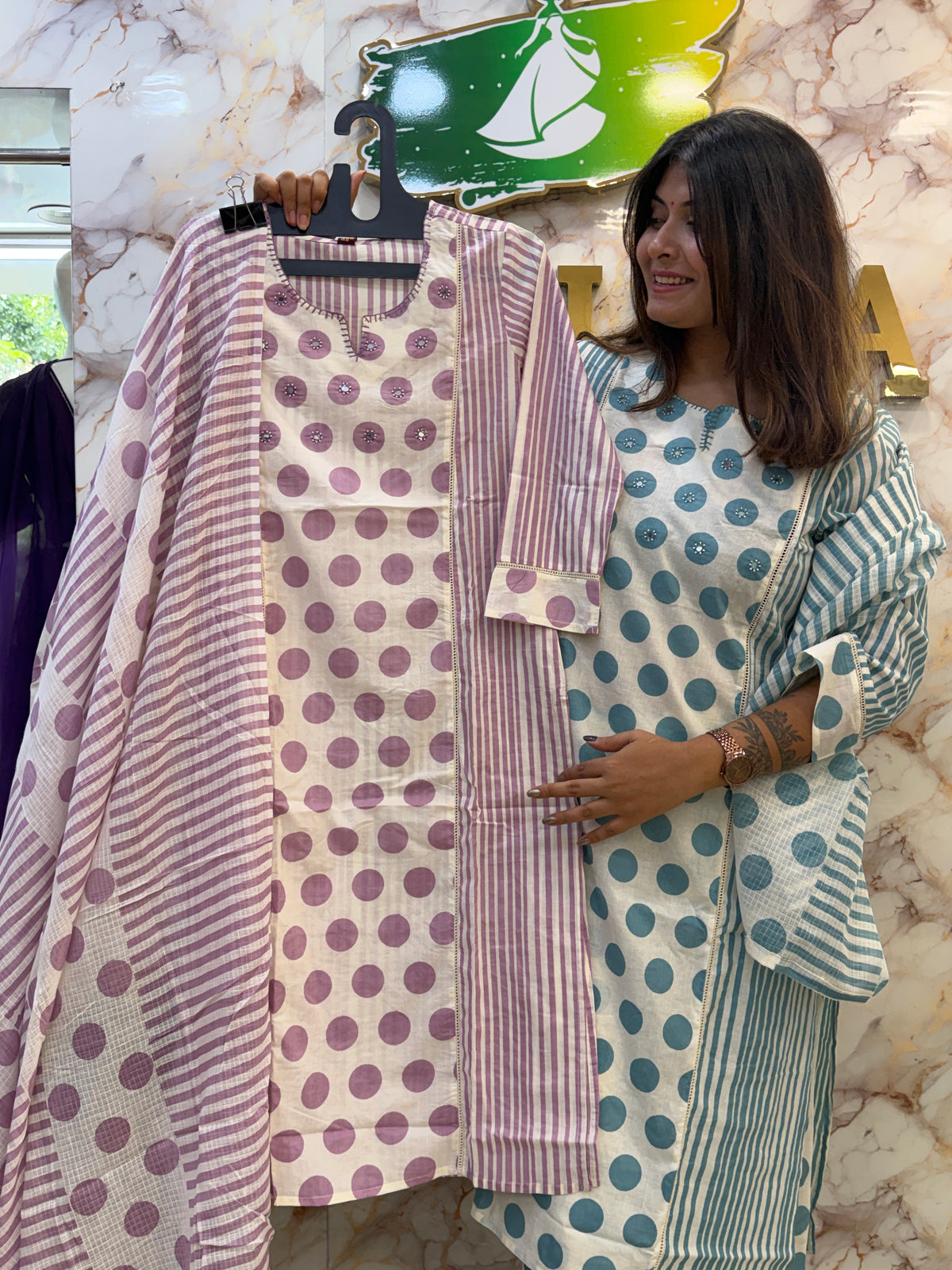 ❤️ MAL COTTON KURTI DUPATTA SET ❤️