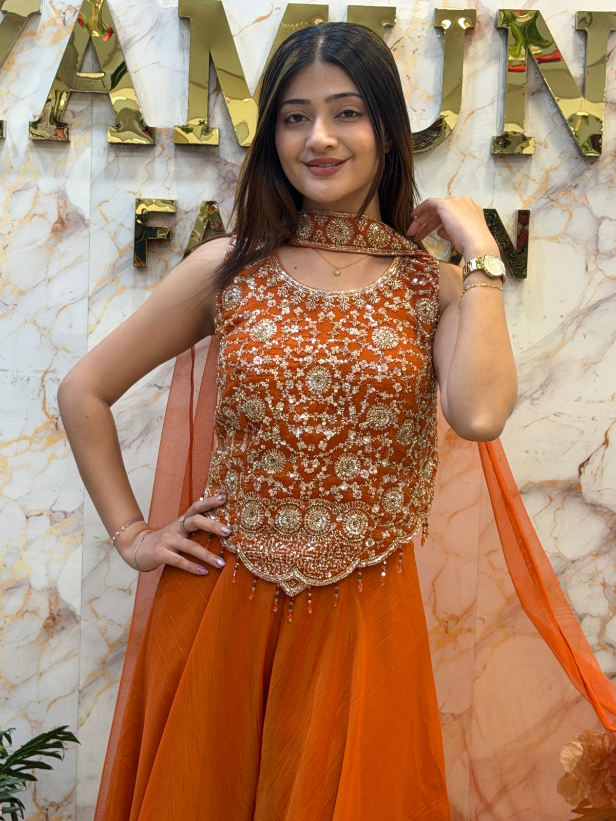 ✨Heavy Embroidered Indo-Western ✨