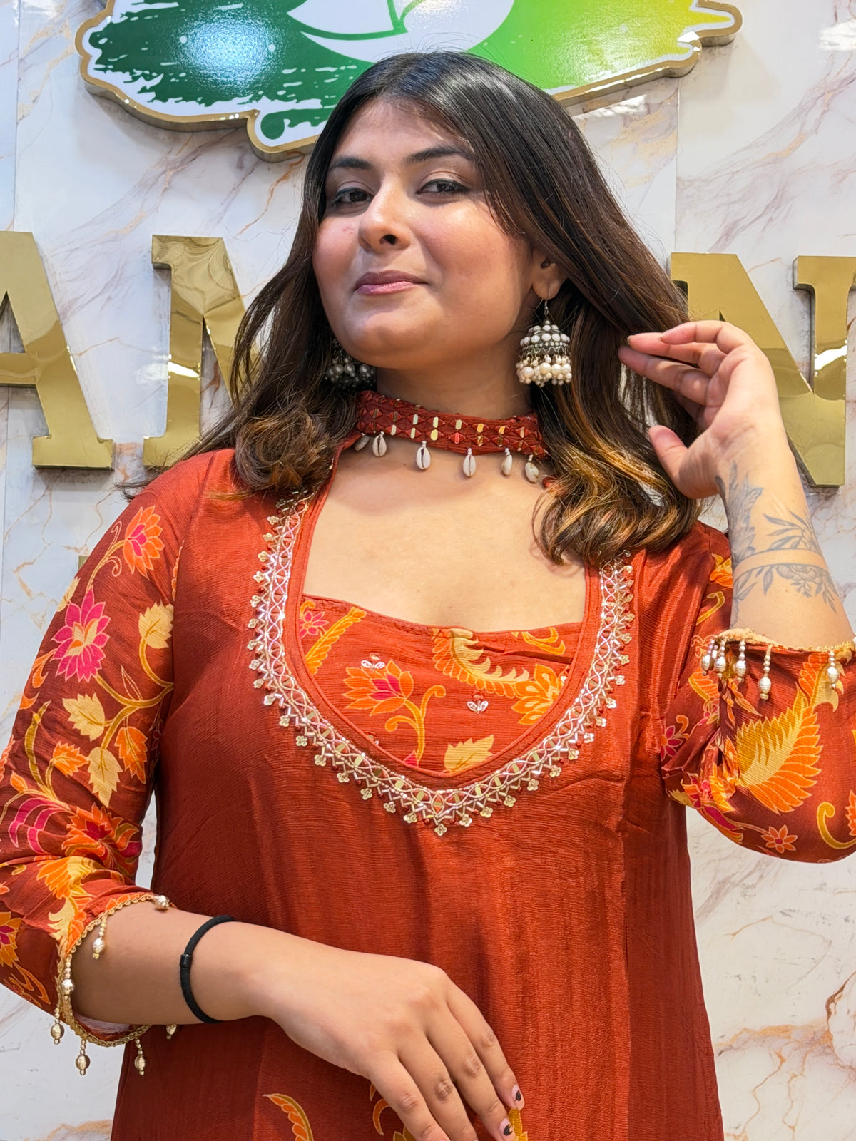 Printed Crepe Silk Elegance