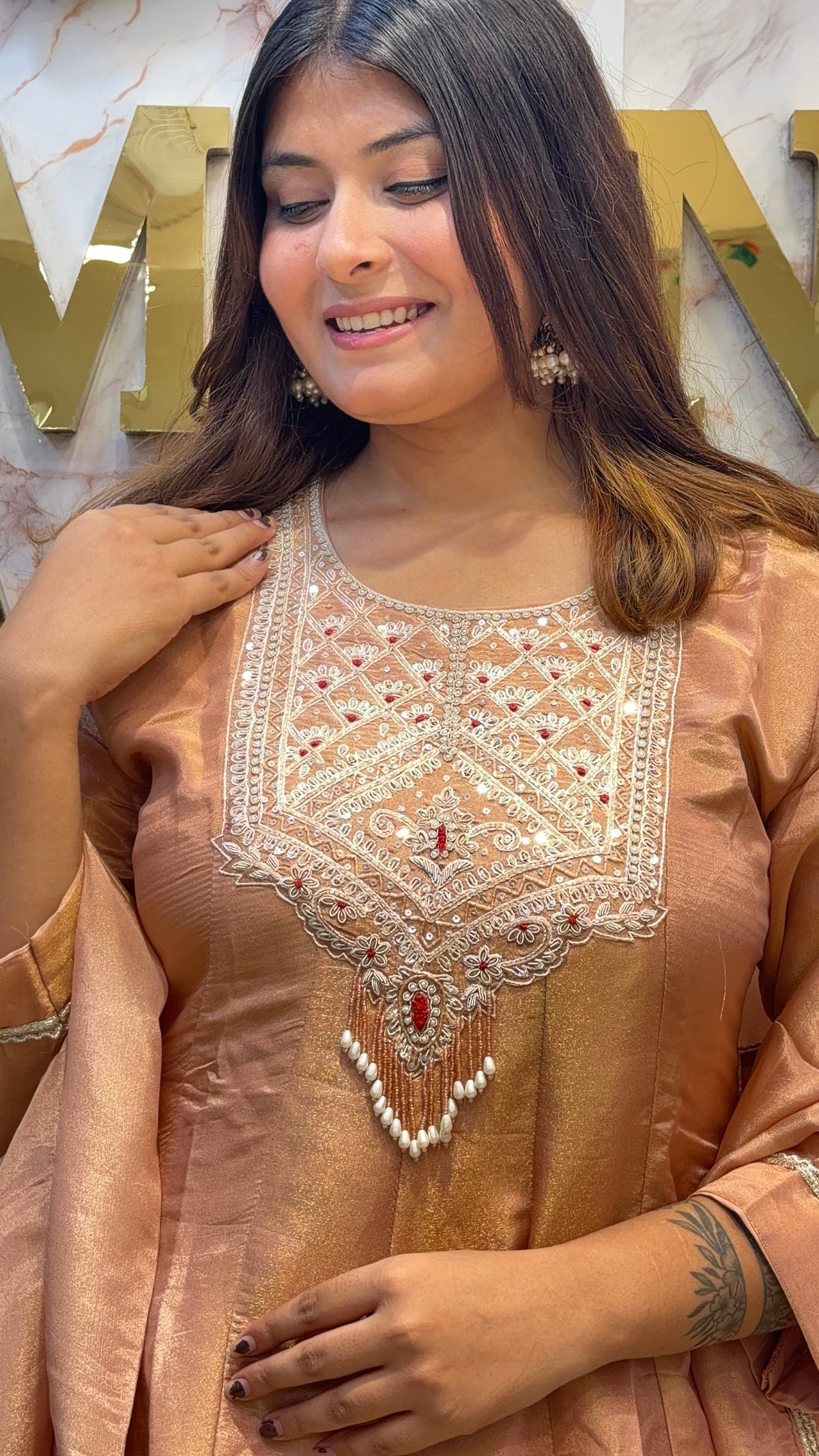 Pure Shimmer Silk Handwork Set
