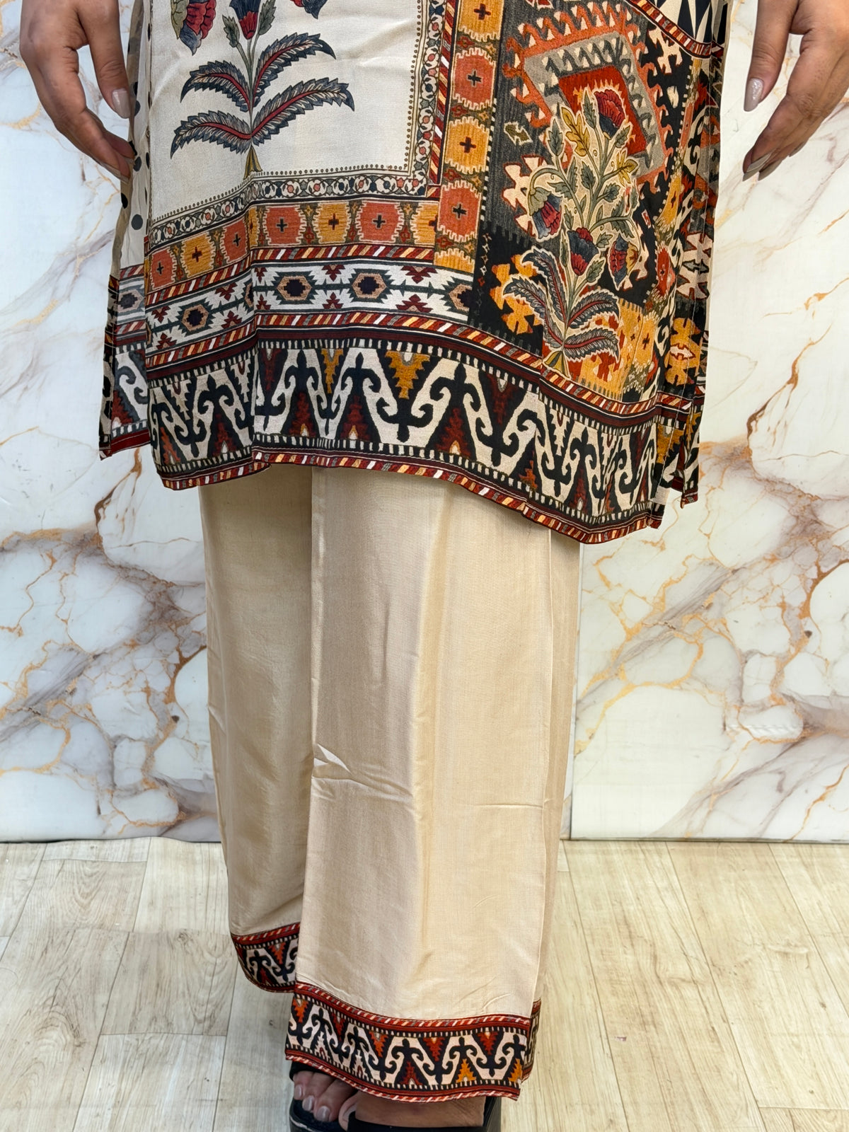 🤎 Ivory Heritage Printed Co-Ord Set
