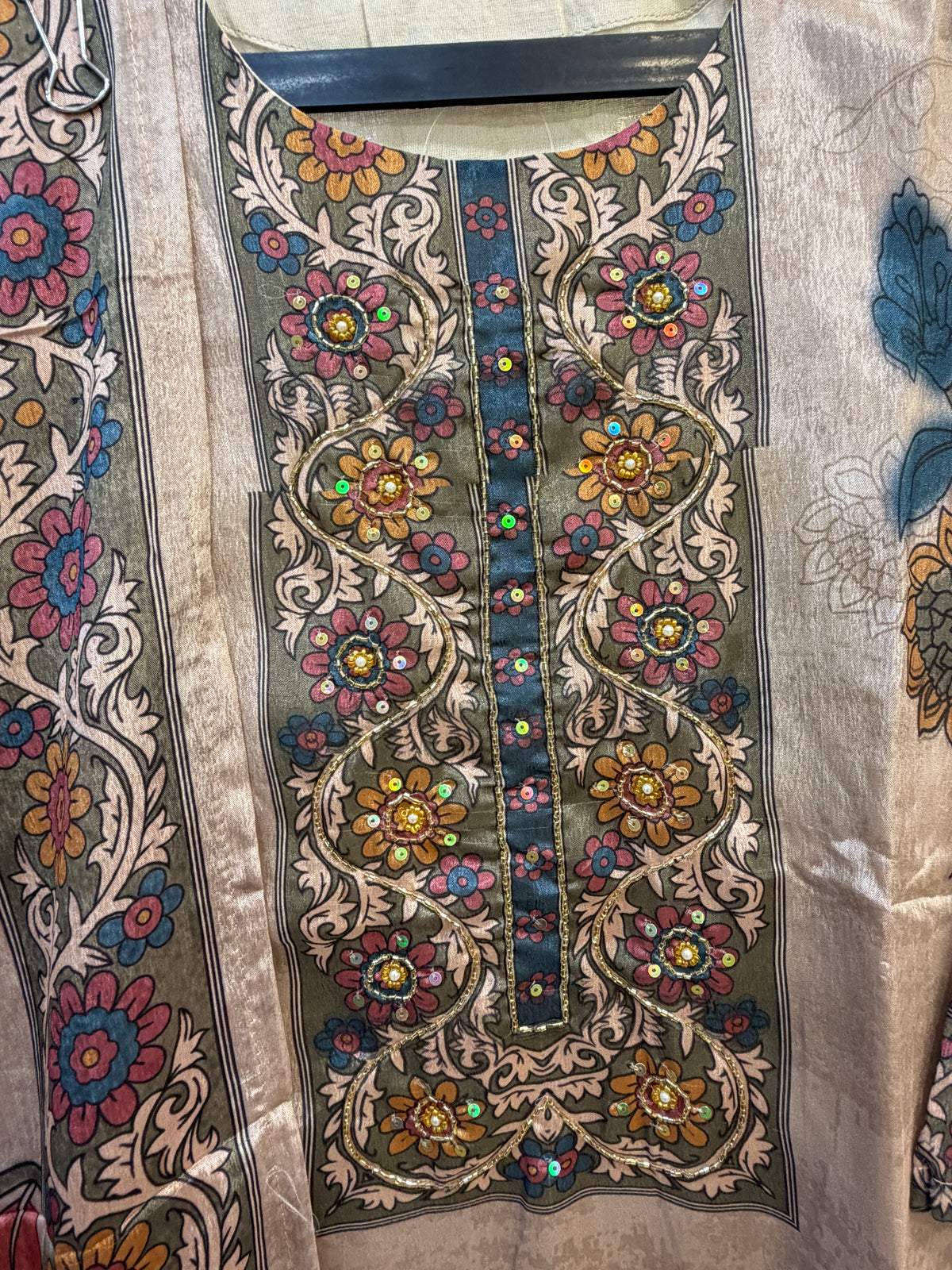 ✨POLY CHINON KURTI DUPATTA PANT SET✨