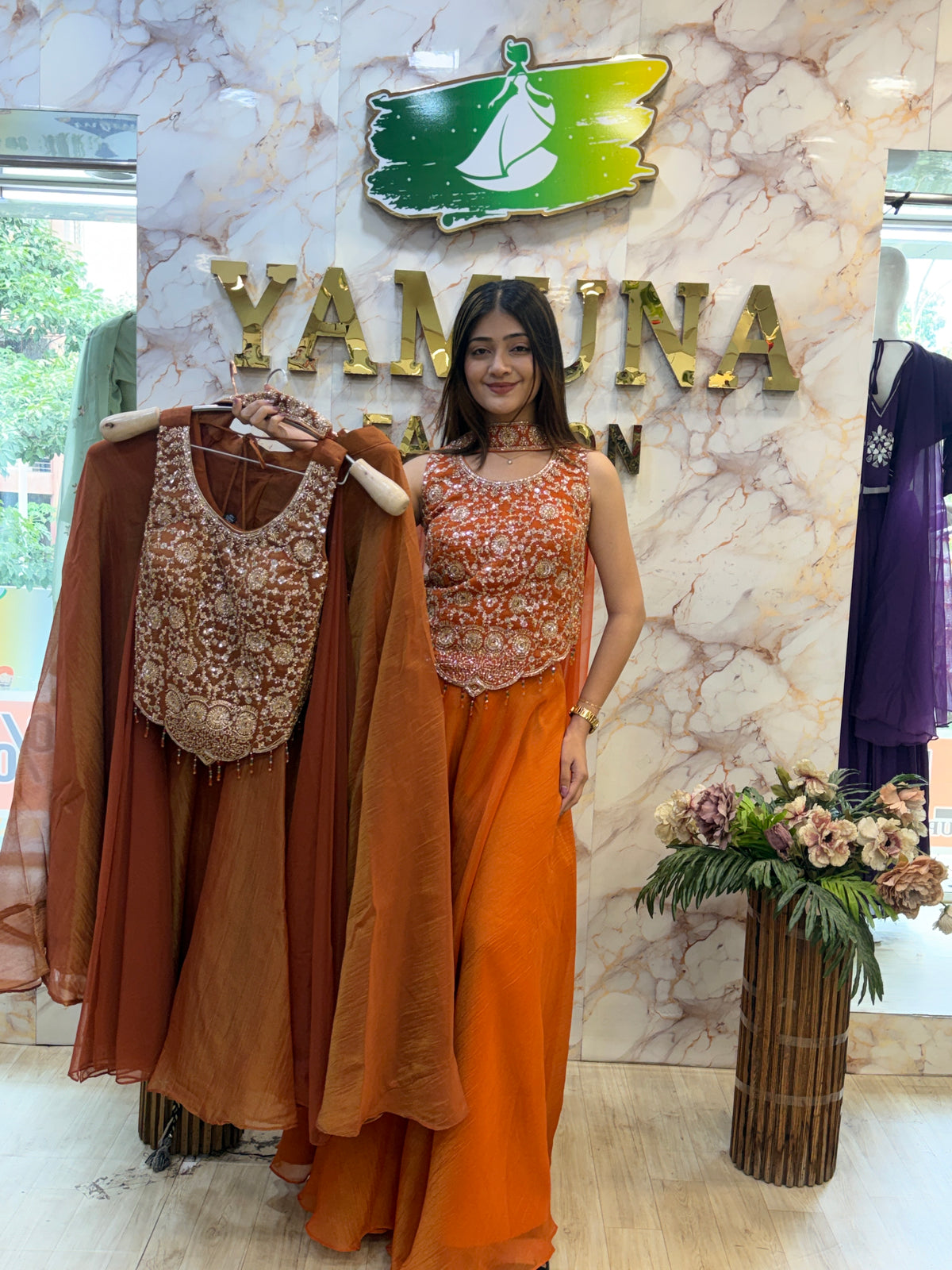 ✨Heavy Embroidered Indo-Western ✨
