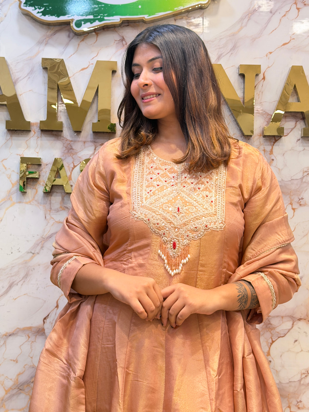 Pure Shimmer Silk Handwork Set