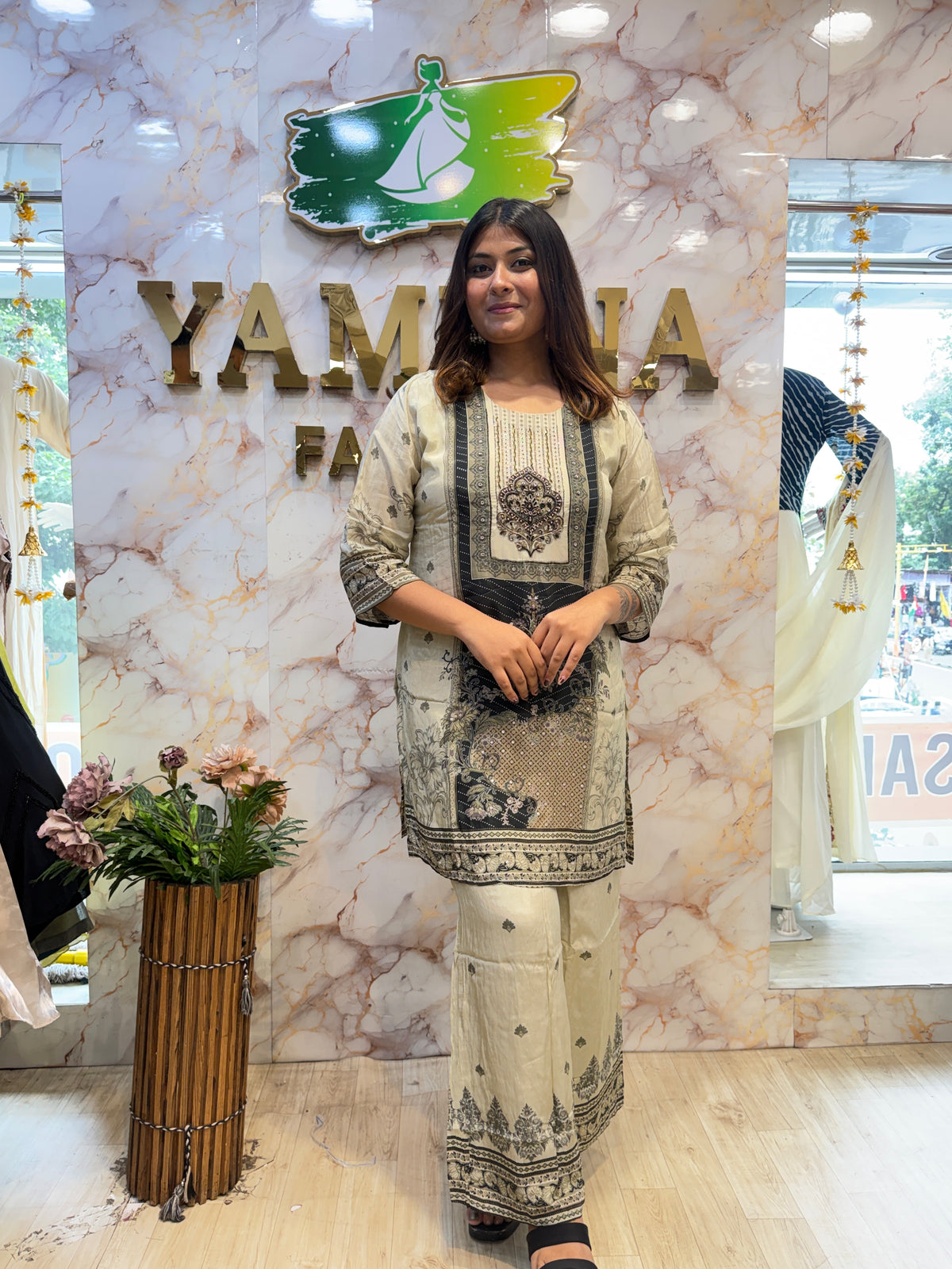 Pakistani Print Crepe Silk Set
