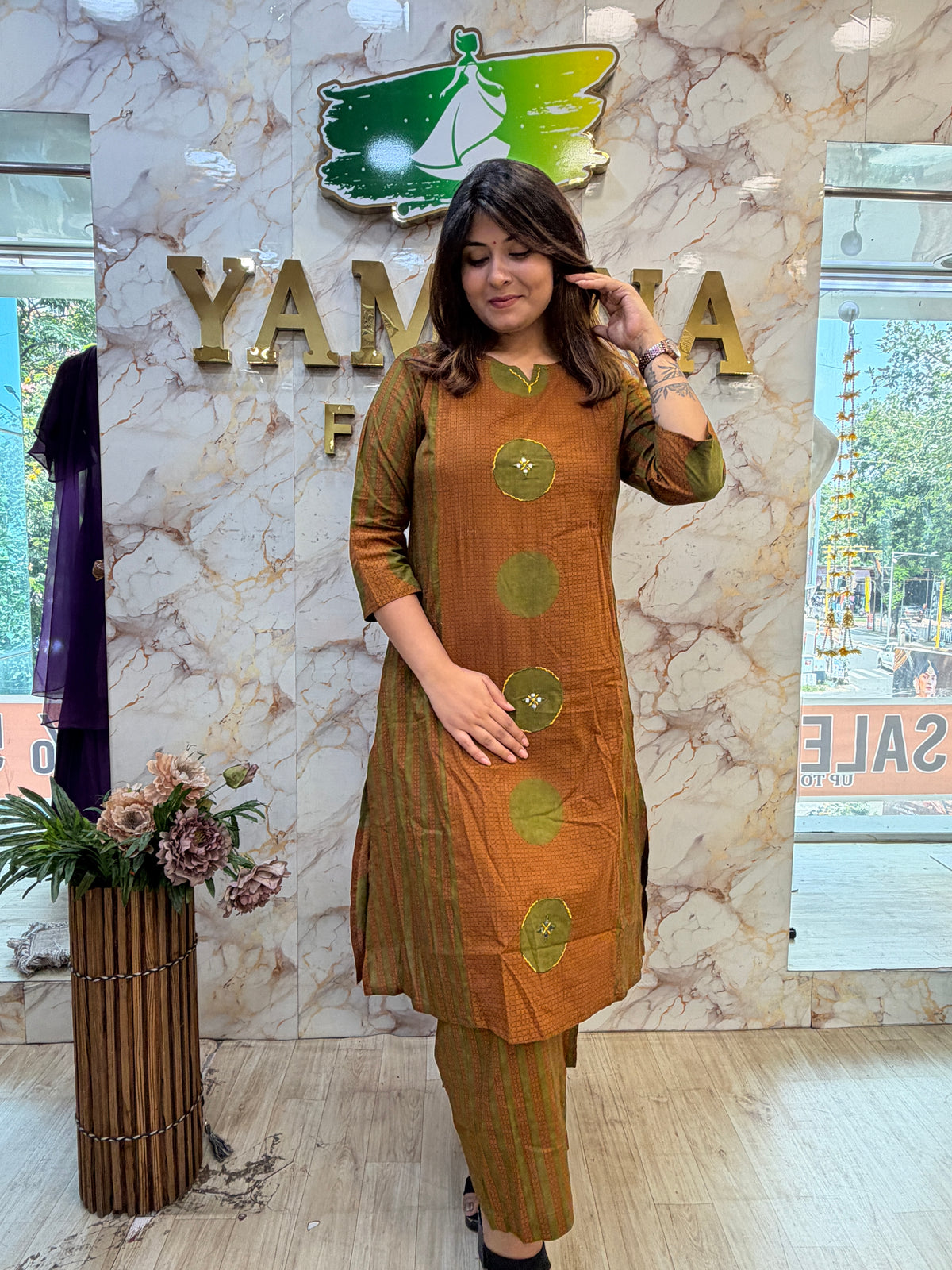 🌿 COTTON CHARM – PRINTED KURTA SET ✨
