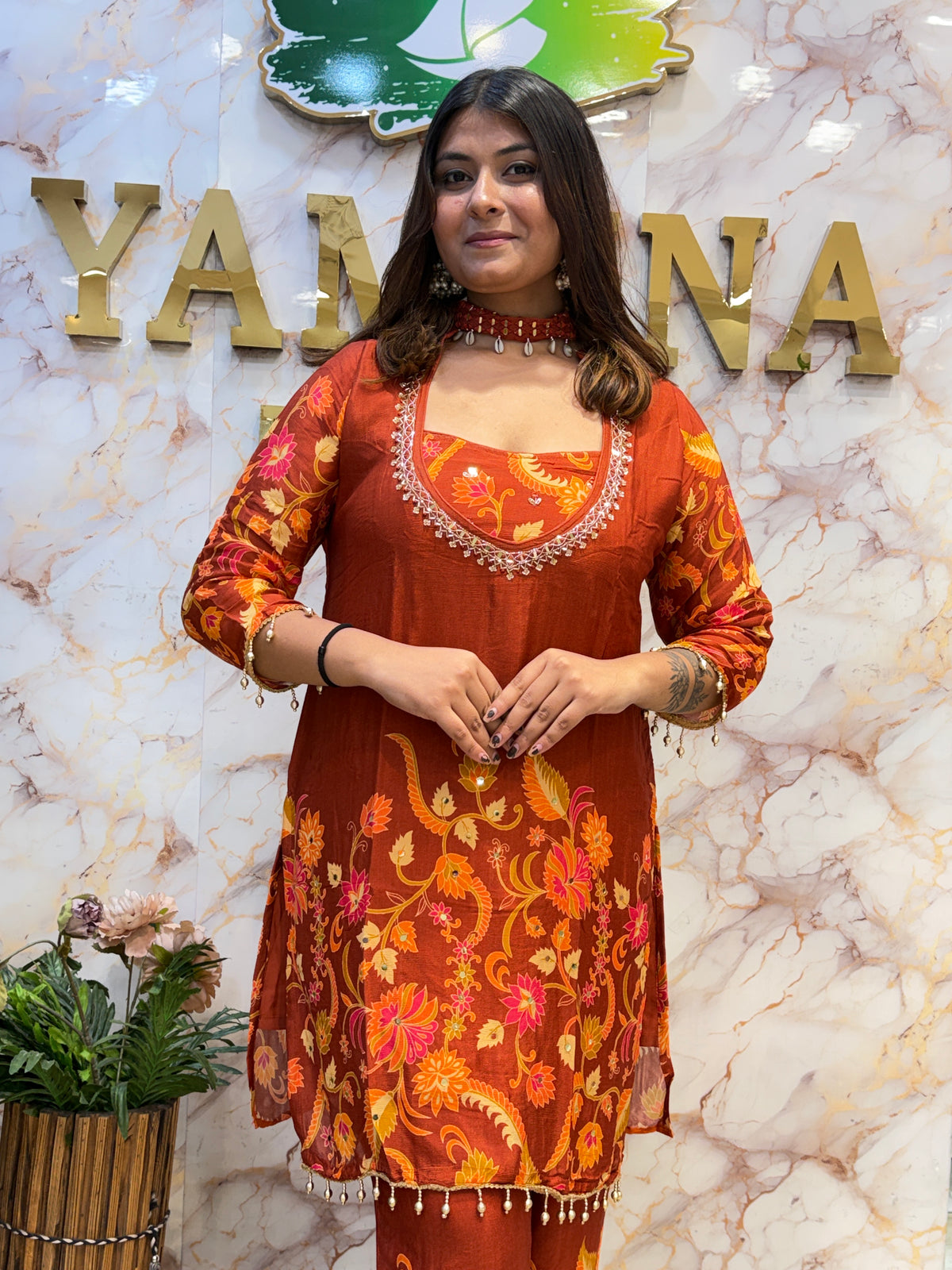 Printed Crepe Silk Elegance