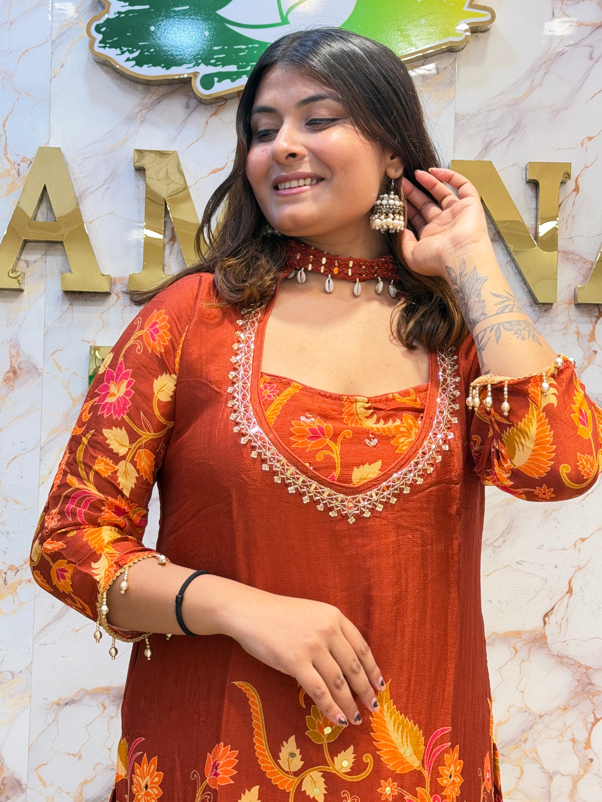 Printed Crepe Silk Elegance