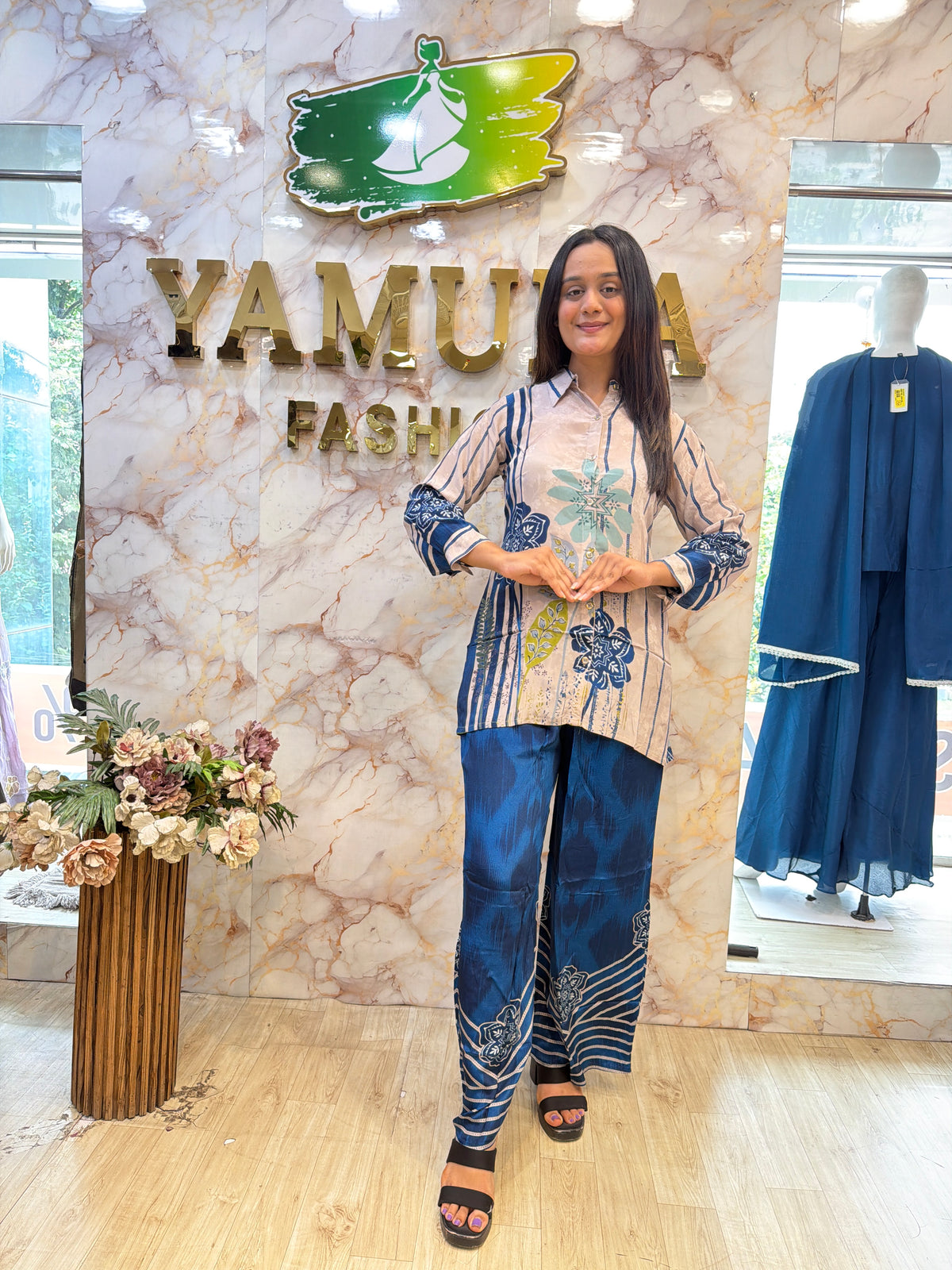 Printed Crepe Silk Co-ord