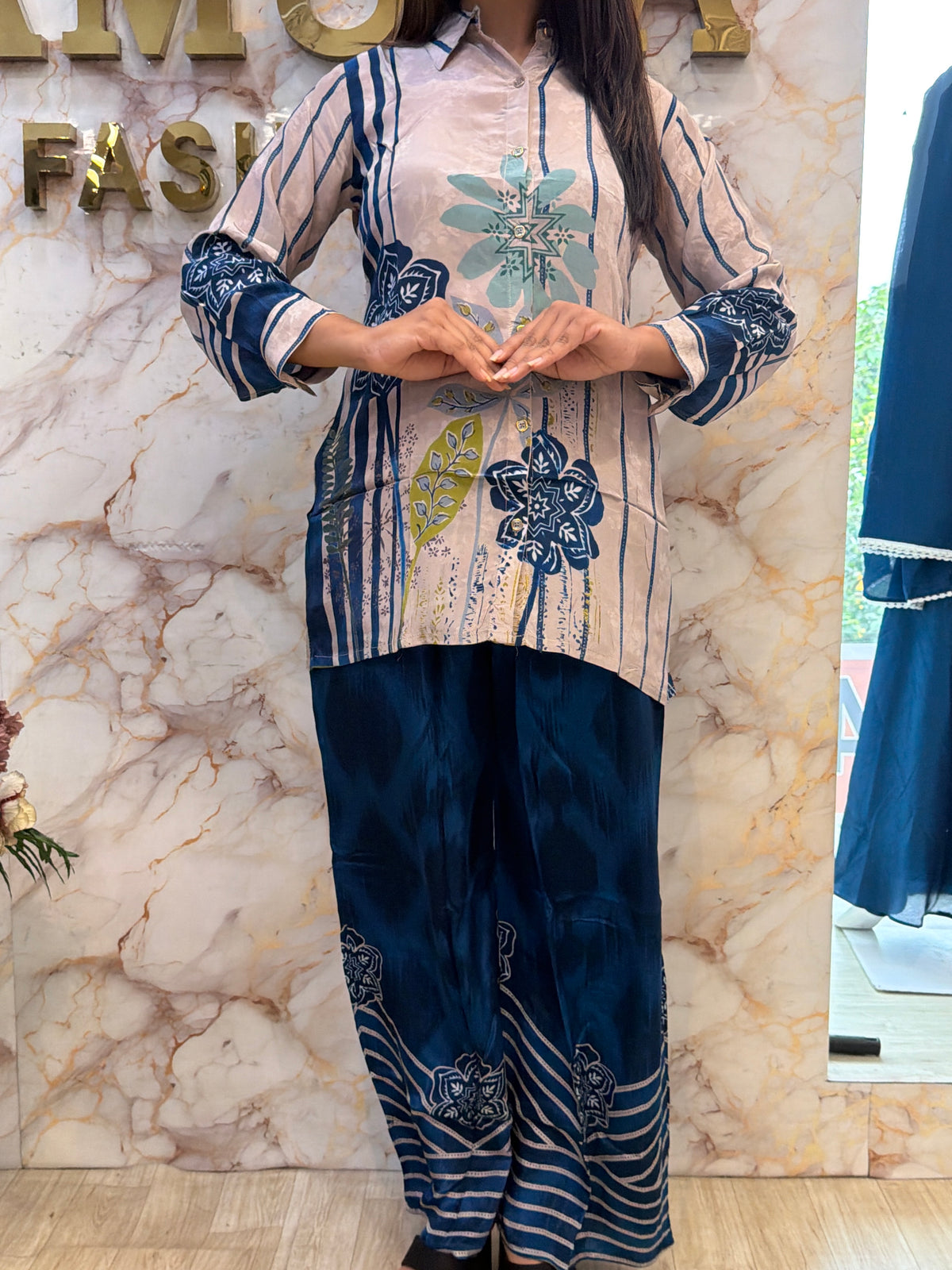 Printed Crepe Silk Co-ord