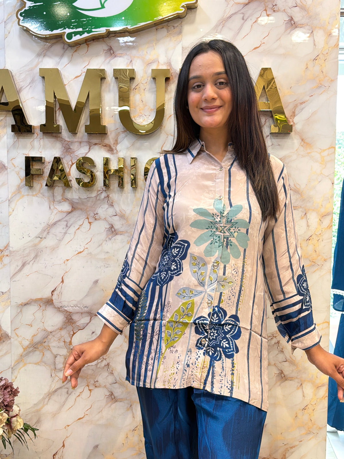 Printed Crepe Silk Co-ord