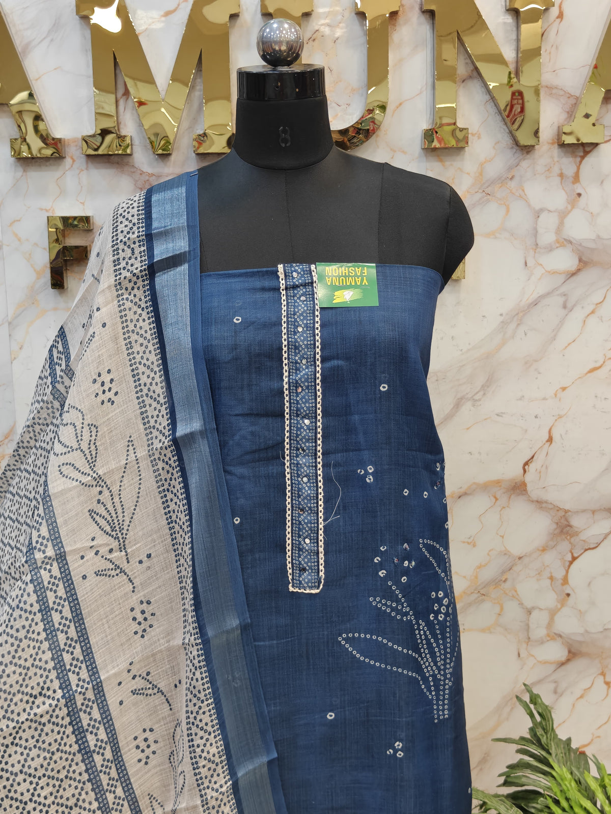 Elegant Linen Print Dress Material ✨